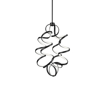 Synergy LED Chandelier in Black (347|CH93934BK)
