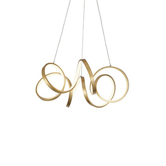 Synergy LED Chandelier in Antique Brass (347|CH93824AN)