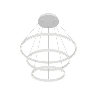 Cerchio LED Chandelier in White (347|CH87932WH)