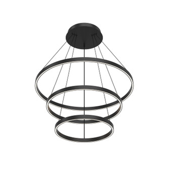 Cerchio LED Chandelier in Black (347|CH87332BK)