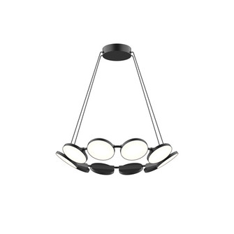 Novel LED Chandelier in Black (347|CH72225BK)