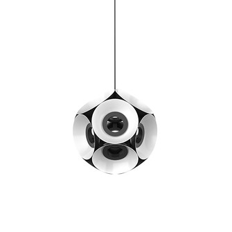 Magellan LED Chandelier in Black/White (347|CH51224BKWH)