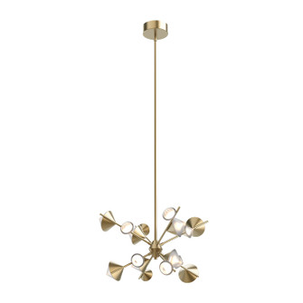 Geode LED Pendant in Brushed Gold (347|CH50825BG)