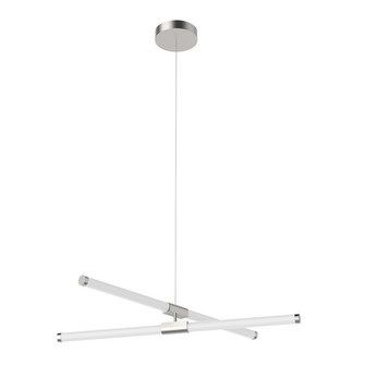 Akari LED Chandelier in Brushed Nickel (347|CH18537BN)