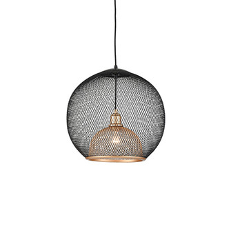 Gibraltar One Light Pendant in Black/Gold (347|494418BKGD)