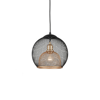 Gibraltar One Light Pendant in Black/Gold (347|494412BKGD)