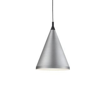 Dorothy One Light Pendant in Brushed Nickel With Black Detail (347|492716BNBK)