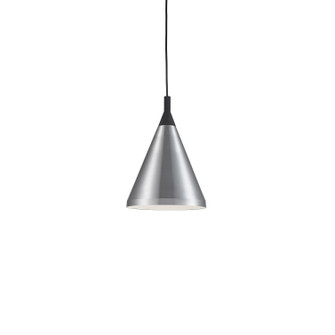 Dorothy One Light Pendant in Brushed Nickel With Black Detail (347|492710BNBK)