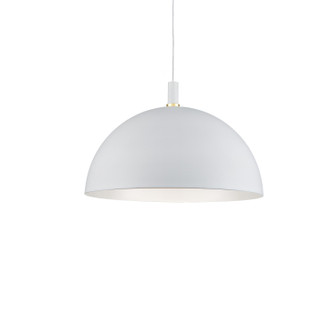 Archibald One Light Pendant in White With Gold Detail (347|492332WHGD)