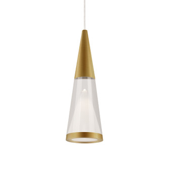 Malabar LED Pendant in Brushed Gold (347|402401BGLED)