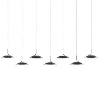 Royyo LED Pendant in Matte Black (240|RYPL7SWMTB)