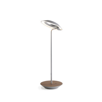 Royyo LED Desk Lamp in Silver, Oiled Walnut (240|RYOSWSILOWTDSK)