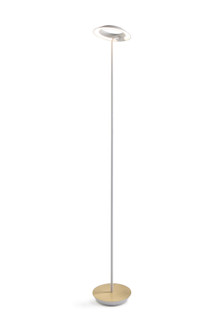 Royyo LED Floor Lamp in Matte White, Brass (240|RYOSWMWTBRSFLR)