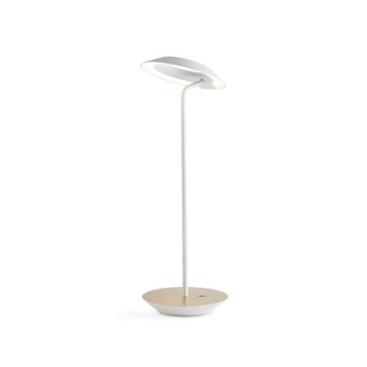 Royyo LED Desk Lamp in Matte white, brass (240|RYOSWMWTBRSDSK)