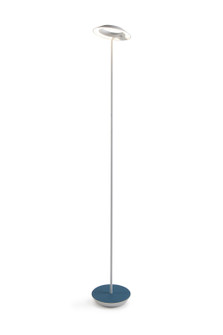 Royyo LED Floor Lamp in Matte White/Azure Felt (240|RYOSWMWTAZFFLR)