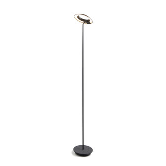 Royyo LED Floor Lamp in Matte black, oxford felt (240|RYOSWMTBOXFFLR)