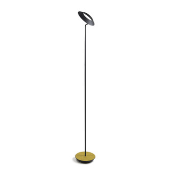 Royyo LED Floor Lamp in Matte black/honeydew felt (240|RYOSWMTBHDFFLR)