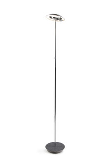 Royyo LED Floor Lamp in Chrome, Oxford Felt (240|RYOSWCRMOXFFLR)