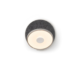 Gravy LED Wall Sconce in Silver, oxford felt (240|GRWSSILOXFHW)