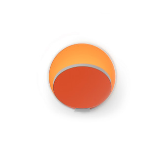 Gravy LED Wall Sconce in Silver, Matte Orange (240|GRWSSILMORPI)