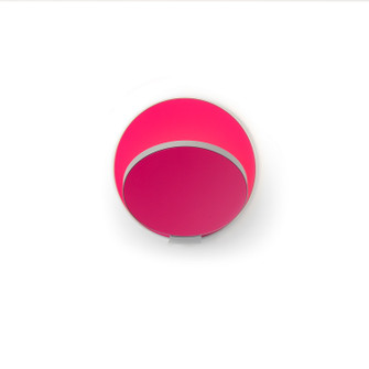 Gravy LED Wall Sconce in Silver, Matte Hot Pink (240|GRWSSILMHPHW)
