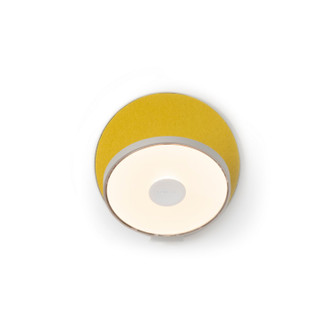 Gravy LED Wall Sconce in Silver, honeydew felt (240|GRWSSILHDFHW)