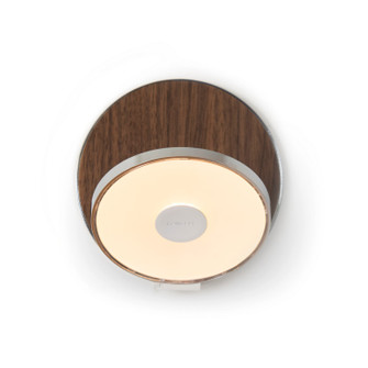 Gravy LED Wall Sconce in Chrome, Oiled Walnut (240|GRWSCRMOWTPI)