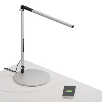 Z-Bar LED Desk Lamp in Silver (240|AR1100WDSILUSB)