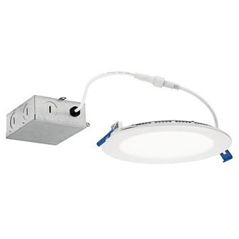 Direct To Ceiling Slim LED Downlight in Textured White (12|DLSL06R3090WHT)