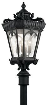 Tournai Four Light Outdoor Post Mount in Textured Black (12|9565BKT)