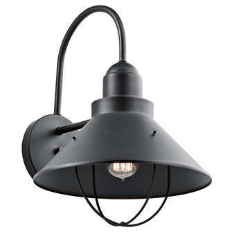 Seaside One Light Outdoor Wall Mount in Black (12|9142BK)