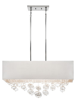 Piatt Six Light Linear Chandelier in Chrome (12|83248)