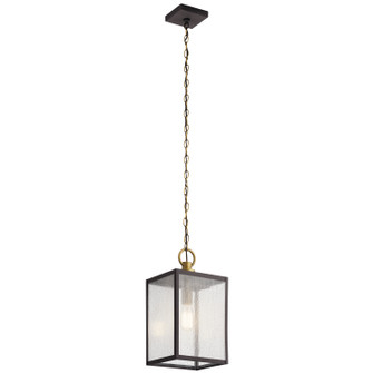 Lahden One Light Outdoor Pendant/Semi Flush in Weathered Zinc (12|59008WZC)