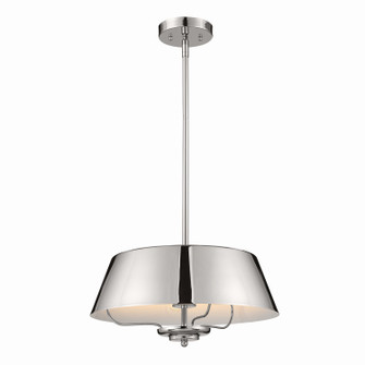 Luella Three Light Pendant/Semi Flush in Polished Nickel (12|52542PN)
