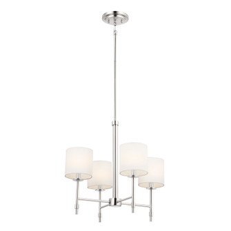 Ali Four Light Chandelier in Polished Nickel (12|52504PN)