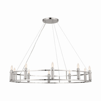 Rosalind Ten Light Chandelier in Polished Nickel (12|52491PN)