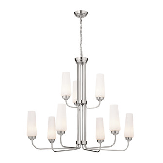 Truby Nine Light Chandelier in Polished Nickel (12|52482PN)