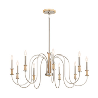 Karthe Nine Light Chandelier in Brushed Nickel (12|52471NI)
