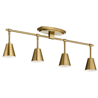 Sylvia Four Light Rail Light in Brushed Natural Brass (12|52129BNB)