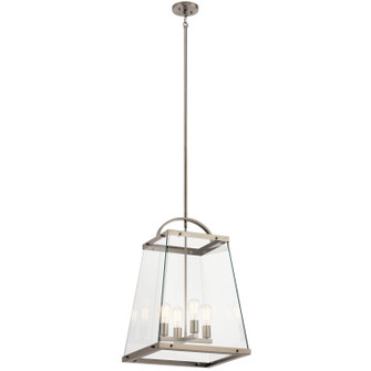 Darton Four Light Foyer Pendant in Classic Pewter (12|52124CLP)