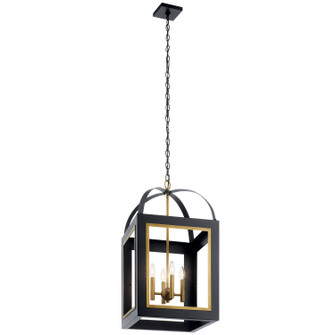 Vath Four Light Foyer Pendant in Black (12|52029BKNBR)