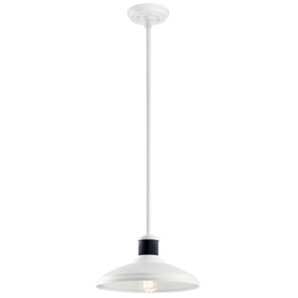 Allenbury One Light Outdoor Pendant/Semi Flush in White (12|49982WH)