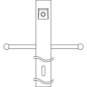 Accessory Post w/Ext Photocell & Ladder in Black (12|49904BK)