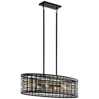 Aldergate Six Light Chandelier in Black (12|44077BK)