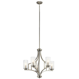 Vara Five Light Chandelier in Brushed Nickel (12|44072NI)