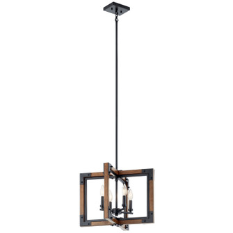 Marimount Four Light Chandelier/Semi Flush Mount in Auburn Stained Finish (12|44046AUB)