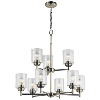 Winslow Nine Light Chandelier in Brushed Nickel (12|44031NI)