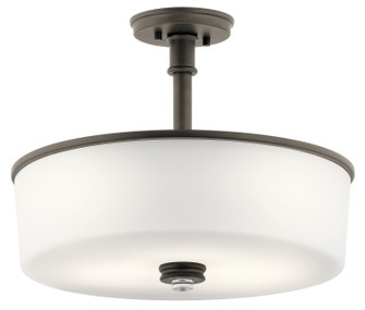 Joelson Three Light Pendant/Semi Flush in Olde Bronze (12|43925OZ)