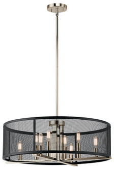 Titus Eight Light Chandelier in Polished Nickel (12|43715PN)