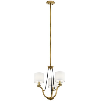 Thisbe Three Light Mini Chandelier in Natural Brass (12|43531NBR)